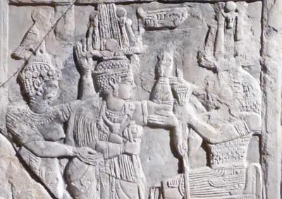 Detall del relleu del temple d'Amon a Naqa