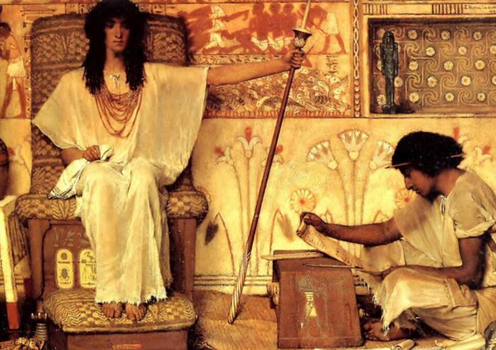 Josep, supervisor dels Graners del Faraó, oli, 1873, Lawrence Alma Tadema