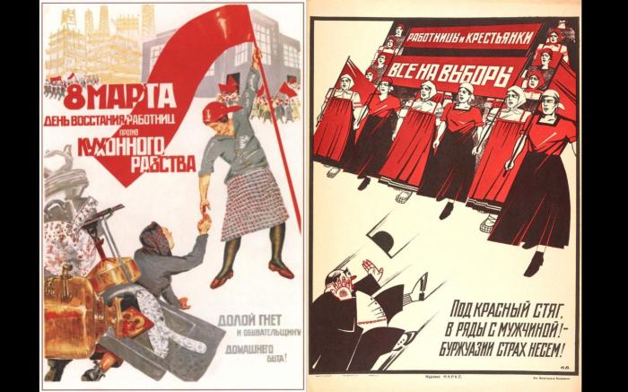 La dona als cartells de la revolució russa