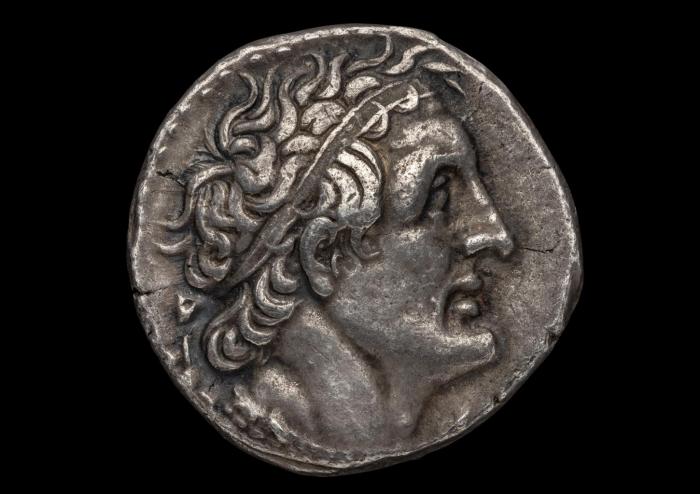 Moneda amb el retrat de Ptolomeu